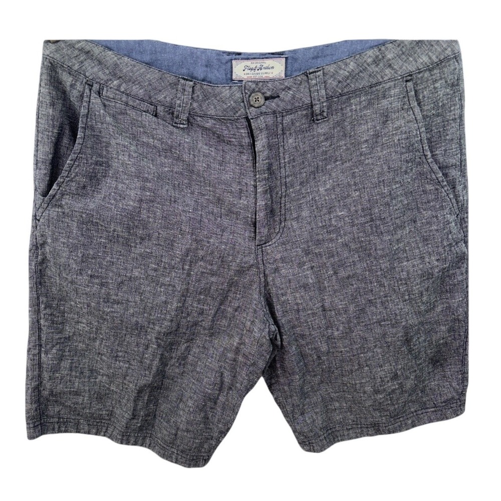 Flag & Anthem Original Dry Goods Supply Shorts Men's Sz 34 Heathered Black 5 Pkt